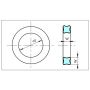 Quadring 139,07x7 NBR 85 Shore A - OQ